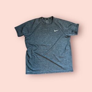 Nike Gray Dry Fit Short Sleeve Shirt